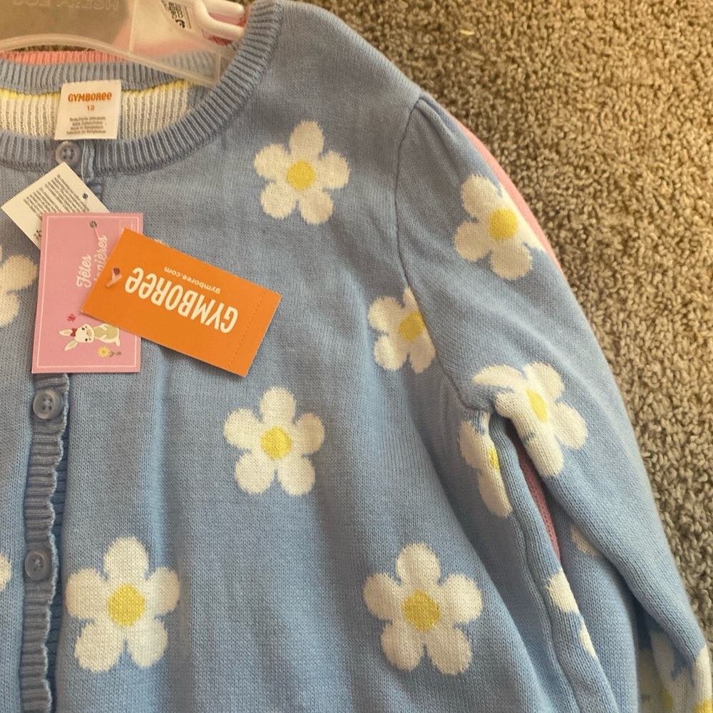 Girls Daisy Scalloped Cardigan - Gymboree ⭐️ Host Pick - Picture 5 of 8